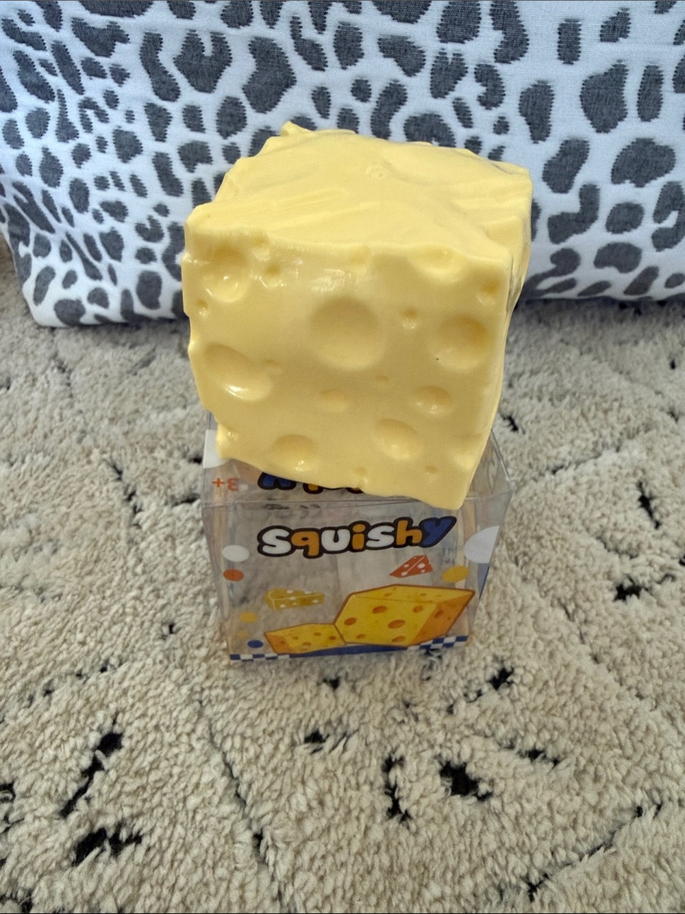 Yellow Cheese Toy Stress Squish Block - Kids Toys